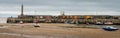 Panorama of Margate Harbour Arm at low tide