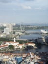 Panorama northern Singapore skyline