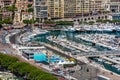 Panorama of the marina of Monaco