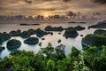 Panorama marine reserve Raja Ampat in New Guinea Royalty Free Stock Photo