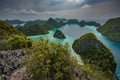 Panorama marine reserve Raja Ampat in New Guinea Royalty Free Stock Photo