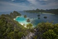 Panorama marine reserve Raja Ampat in New Guinea Royalty Free Stock Photo