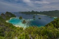 Panorama marine reserve Raja Ampat in New Guinea Royalty Free Stock Photo