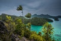 Panorama marine reserve Raja Ampat in New Guinea Royalty Free Stock Photo