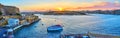 Panorama of Marsamxett Harbour on Sunset, Malta