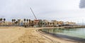 Panorama of Marsaxlokk traditional fishing village at winter in the South Eastern Region of Malta Royalty Free Stock Photo