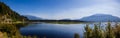 Panorama of marshlands, mountains in Summer Royalty Free Stock Photo