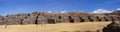 Panorama - Massive stones in Inca fortress walls