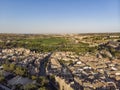 The central part of Toledo Spain in the light of the setting sun.