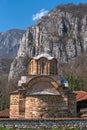 Panorama of medieval Poganovo Monastery of St. John the Theologian Royalty Free Stock Photo