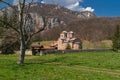 Panorama of medieval Poganovo Monastery of St. John the Theologian Royalty Free Stock Photo