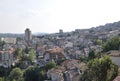 Panorama of the Medieval town Veliko Tarnovo from Bulgaria Royalty Free Stock Photo