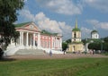 Panorama of memorial estate Kuskovo Royalty Free Stock Photo