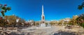 Panorama of the memorial obelisk dedicated to General Torrijos in Plaza de la Merced Royalty Free Stock Photo