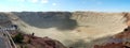 Panorama of Meteor Crater Royalty Free Stock Photo