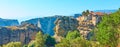 Panorama of Meteora in Greece Royalty Free Stock Photo