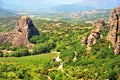 Panorama of Meteora hills, Kalampaka, Greece