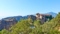 Panorama of Meteora with Monastery of Varlaam