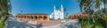 Panorama of mexican colonial town Tlacotalpan, UNESCO site