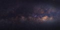 The Panorama Milky Way galaxy, Long exposure photograph Royalty Free Stock Photo