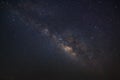 The Panorama Milky Way galaxy, Long exposure photograph Royalty Free Stock Photo