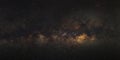 Panorama Milky Way galaxy, Long exposure photograph, with grain