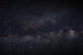 Panorama Milky way galaxy with stars and space dust in the universe Royalty Free Stock Photo