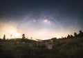 panorama milkyway photography at the durian farm