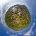 Panorama miniplanet. Korchula Vela Luka. Croatia