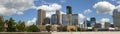 Panorama of Minneapolis skyline viewed from the northwest Royalty Free Stock Photo
