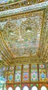 Panorama of mirror hall of Zinat Ol-Molk mansion, Shiraz, Iran Royalty Free Stock Photo