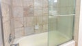 Panorama Shower with glass door clean inside