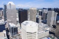 Panorama of modern Calgary skyline