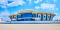 Panorama of the modern palace on Jumeirah beach, on March 4 in Dubai, UAE