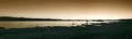 Panorama of Mono Lake in infrared Royalty Free Stock Photo