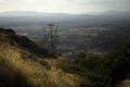 Panorama of the Monsanto Valley from the top of the medieval castle. Royalty Free Stock Photo