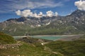 Panorama of the Mont Cenis lake