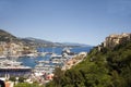 Panorama Monte Carlo harbor Monaco Royalty Free Stock Photo