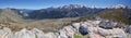 Panorama of Monte Rotondo Mountain massif in Central Corsica Royalty Free Stock Photo