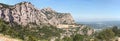 Panorama of Montserrat Monastery. Mountains. Catalonia. Spai