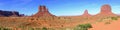 Panorama of Monument Valley Royalty Free Stock Photo