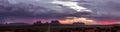 Panorama of monument valley highway 163 scenic drive Royalty Free Stock Photo