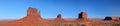 Panorama of Monument Valley mittens Royalty Free Stock Photo