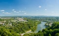 Panorama of Morgantown and WVU in West Virginia