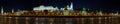 Panorama of Moscow Kremlin in winter night Royalty Free Stock Photo