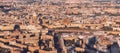 Panorama of Moscow. View of the city from a height. The building of the Ministry of Foreign Affairs