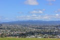 Panorama from mount eden in new zealand Royalty Free Stock Photo