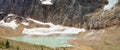 Panorama of the Mount Edith Cavell Glacier