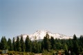 Panorama of Mount Shasta Volcano in the Cascade Range, California Royalty Free Stock Photo