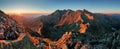 Panorama mountain autumn landscape